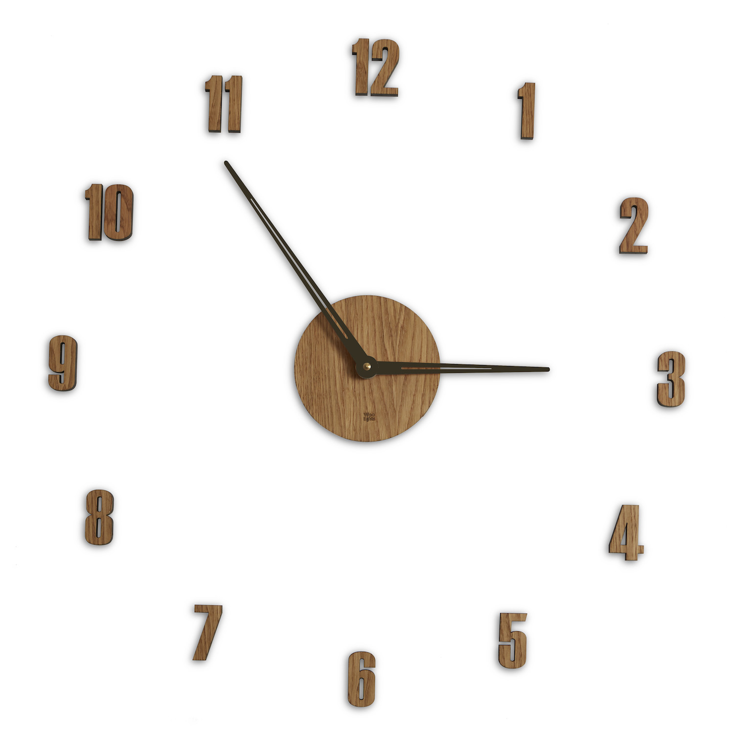 Large wooden wall clock diameter 40 and 60 cm - N 1 4060 - Woolights